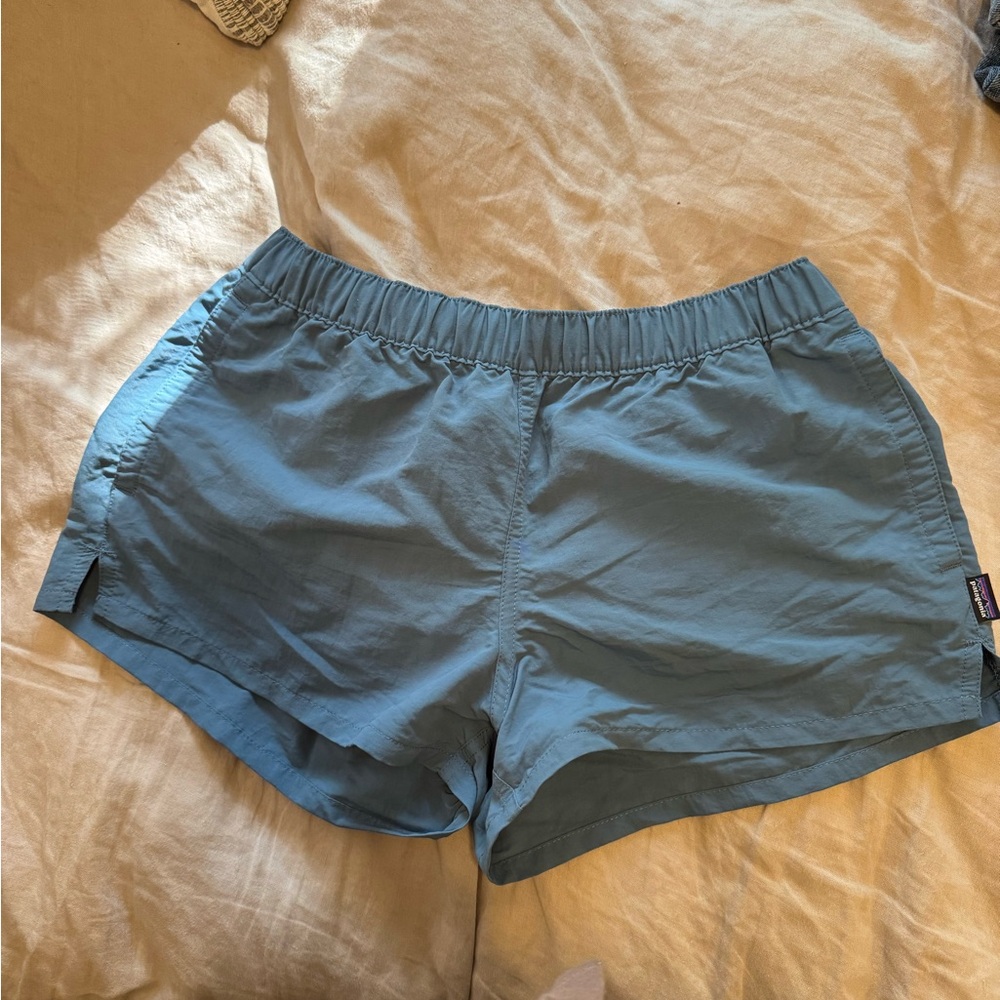 Patagonia Women's Barely Baggies Shorts in Light Blue
